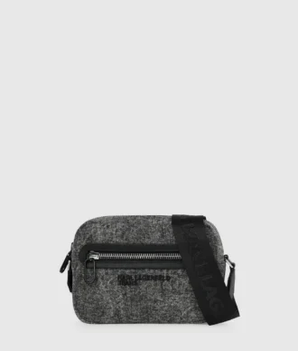 Crossbody-väska i tvättad denim