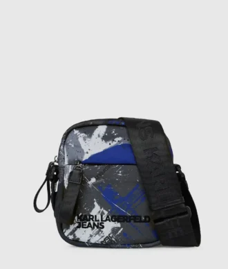 Crossbody-väska med graffititryck