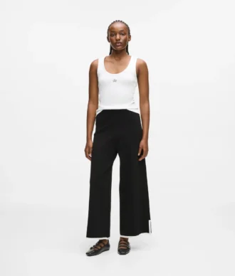 Culottes med kontrasterande kantband