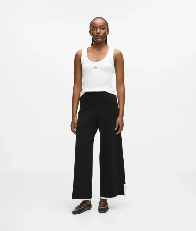 Culottes med kontrasterande kantband Culottes med kontrasterande kantband