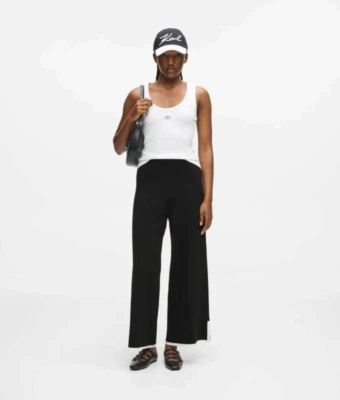 Culottes med kontrasterande kantband Culottes med kontrasterande kantband