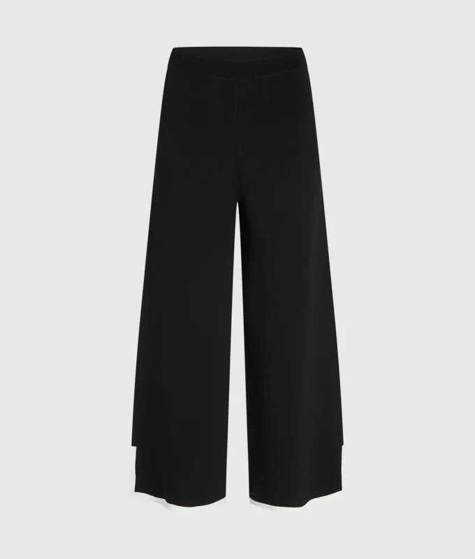Culottes med kontrasterande kantband Culottes med kontrasterande kantband