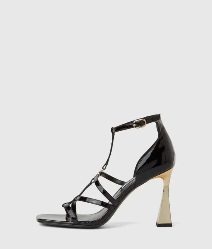 Debutante sandaler med remmar och klack Debutante sandaler med remmar och klack