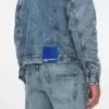 Denimjacka i shearling