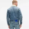 Denimjacka i shearling