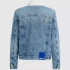 Denimjacka i shearling