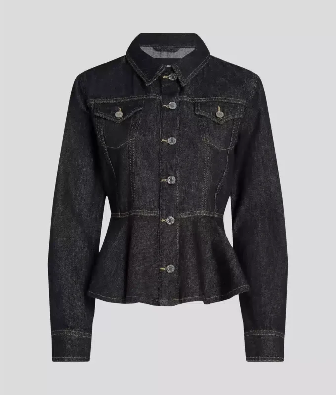 DENIMJACKA MED KONTRASTERANDE SÖMMAR DENIMJACKA MED KONTRASTERANDE SÖMMAR
