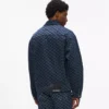 Denimjacka med monogramtryck över hela plagget Denimjacka med monogramtryck över hela plagget