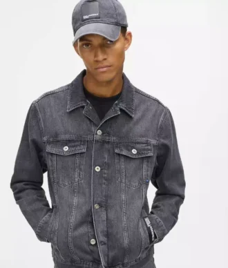 Denimjacka med normal passform