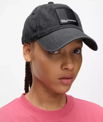 Denimkeps med boxlogotyp