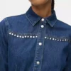 Denimklänning med nitar Denimklänning med nitar