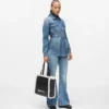 Denimskjorta med bälte Denimskjorta med bälte
