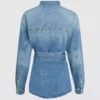 Denimskjorta med bälte Denimskjorta med bälte