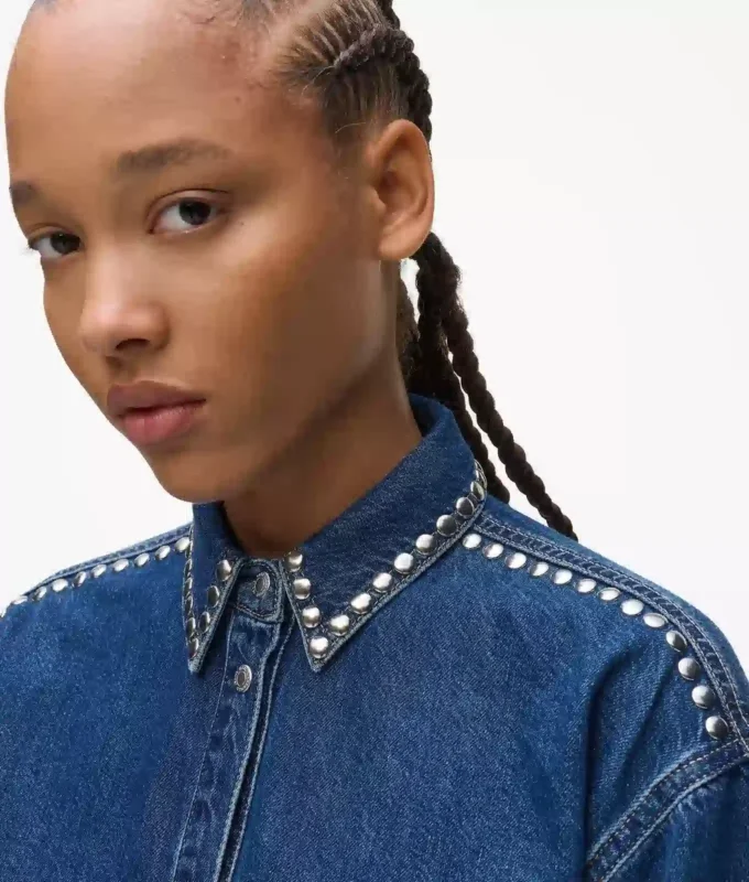 Denimskjorta med nitar Denimskjorta med nitar