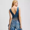 DENIMTOPP MED FRANSAR DENIMTOPP MED FRANSAR