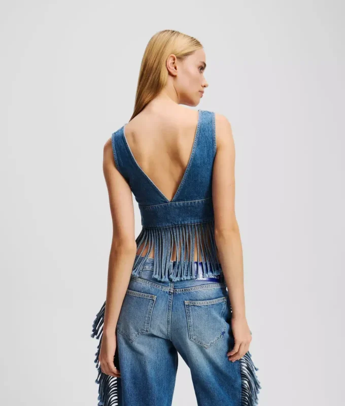 DENIMTOPP MED FRANSAR DENIMTOPP MED FRANSAR