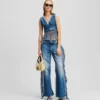 DENIMTOPP MED FRANSAR DENIMTOPP MED FRANSAR