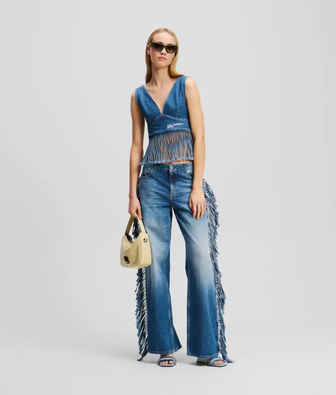 DENIMTOPP MED FRANSAR DENIMTOPP MED FRANSAR