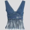 DENIMTOPP MED FRANSAR DENIMTOPP MED FRANSAR