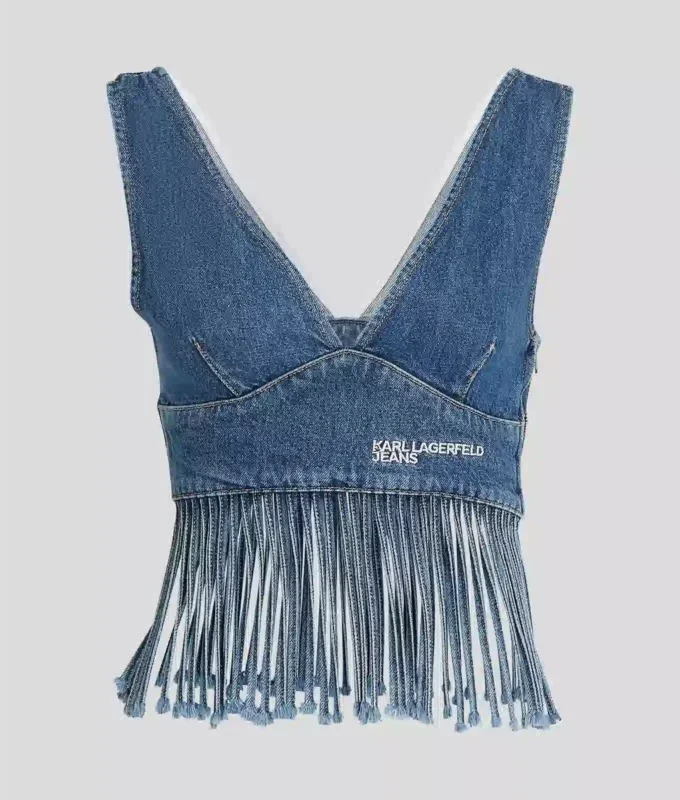 DENIMTOPP MED FRANSAR DENIMTOPP MED FRANSAR