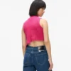 Distressed stickad topp Distressed stickad topp