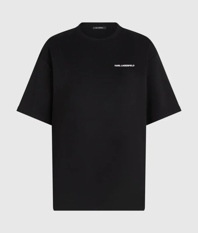 Exklusiv avslappnad T-shirt med texten ”Karl told me”