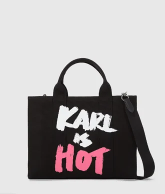 Exklusiv medelstor totebag med texten ”Karl is hot” Exklusiv medelstor totebag med texten ”Karl is hot”