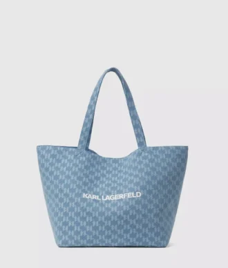 Exklusiv Monogram-shopper i denim Exklusiv Monogram-shopper i denim