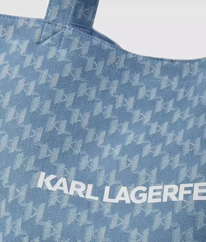 Exklusiv Monogram-shopper i denim Exklusiv Monogram-shopper i denim