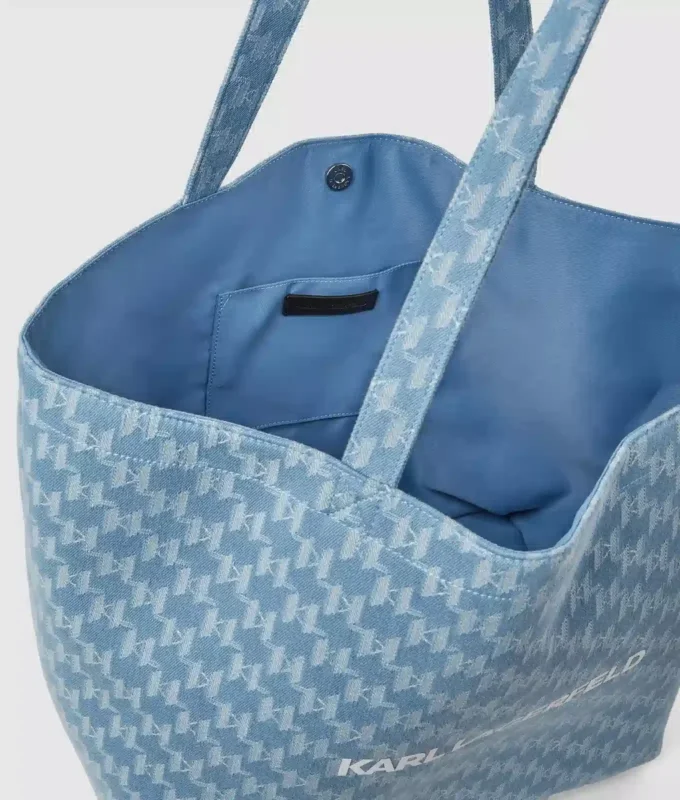 Exklusiv Monogram-shopper i denim Exklusiv Monogram-shopper i denim
