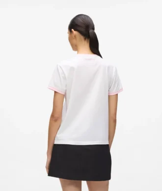 Exklusiv T-shirt med strasslogotyp