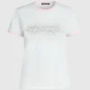 Exklusiv T-shirt med strasslogotyp