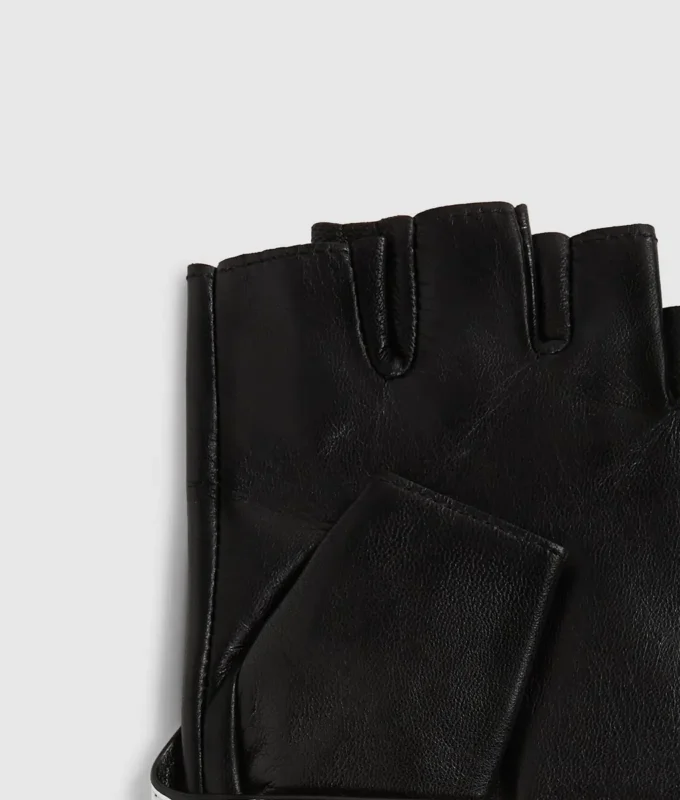 Fingerlösa handskar med krage Fingerlösa handskar med krage