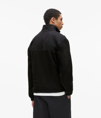 Fleece-tröja med halv dragkedja