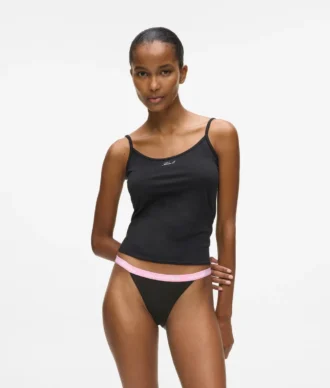 Flerfärgade brasilianska trosor med midjeband – 3-pack