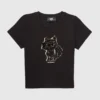 Flick-T-shirt med paljetter och Ikon Choupette-motiv Flick-T-shirt med paljetter och Ikon Choupette-motiv