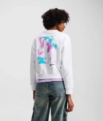 FLORAL-PRINT SWEATSHIRT