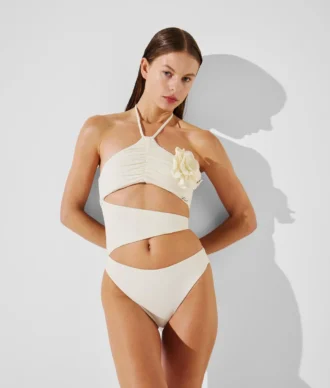 FLOWER HALTER-NECK BADDRÄKT