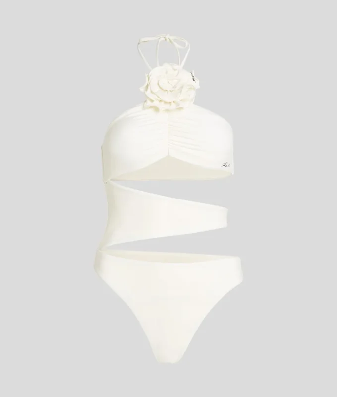 FLOWER HALTER-NECK BADDRÄKT