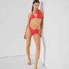 FLOWER HIGH-LEG BIKINI BOTTOMS
