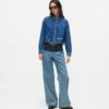 Färgblockerade avslappnade jeans Färgblockerade avslappnade jeans