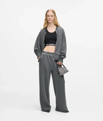 Geo mini crossbody-väska i denim