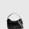Glansig mini-hobo-väska Glansig mini-hobo-väska