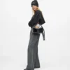 Glansig mini-hobo-väska Glansig mini-hobo-väska