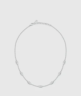 Halsband med kristall länkar Halsband med kristall länkar