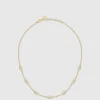 Halsband med kristall länkar Halsband med kristall länkar