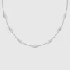 Halsband med kristall länkar Halsband med kristall länkar