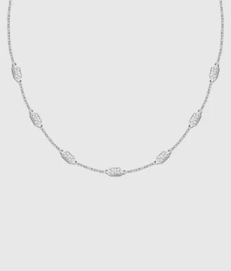 Halsband med kristall länkar Halsband med kristall länkar