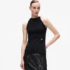 Halterneck-top med strass