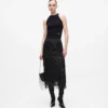 Halterneck-top med strass